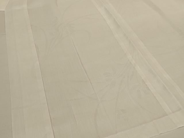 平和屋着物＊夏物　長襦袢　草花紋紗　白色　AABL6580jd
