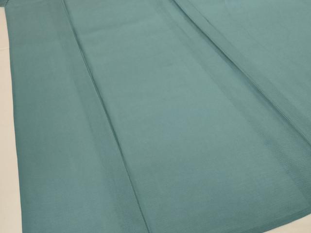 平和屋着物＊夏物　色無地　絽　白群色　正絹　逸品　AABL6583jd