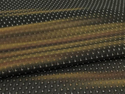 平和屋着物＊夏物　訪問着　紗紬　霞文　黒地　鈴乃屋扱い　正絹　逸品　AABL6590jd