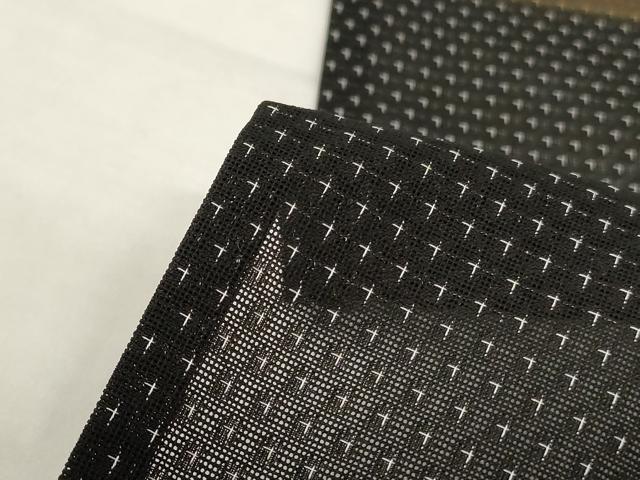 平和屋着物＊夏物　訪問着　紗紬　霞文　黒地　鈴乃屋扱い　正絹　逸品　AABL6590jd