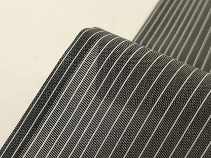 平和屋着物＊夏物　お召　縞　阪急百貨店扱い　正絹　逸品　AABL6594jd