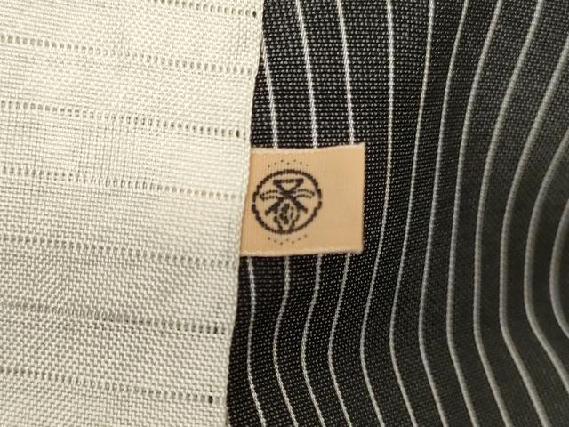 平和屋着物＊夏物　お召　縞　阪急百貨店扱い　正絹　逸品　AABL6594jd
