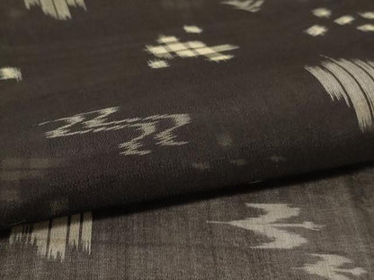 平和屋着物＊夏物　本場琉球絣　夏琉球　濃紺地　正絹　逸品　AABL6597jd
