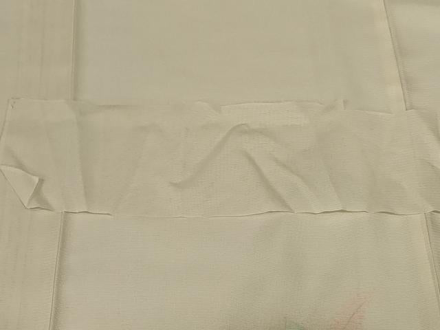 平和屋着物＊夏物　訪問着　絽　手描き　草花文　暈し染め　反端付き　正絹　逸品　AABL6600jd