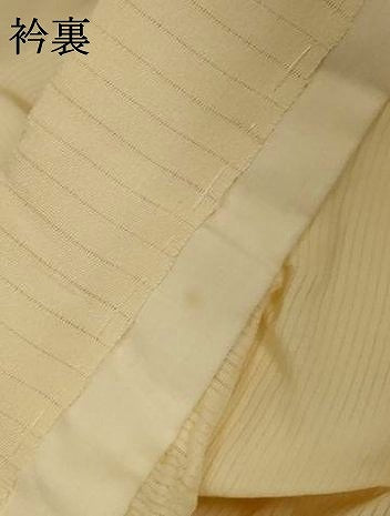 平和屋着物＊夏物　長襦袢　絽　鳥の子色　正絹　逸品　AABL6606jd