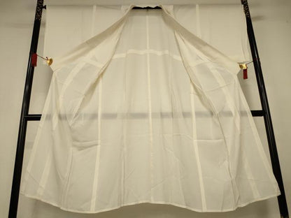平和屋着物＊夏物　長襦袢　絽　鳥の子色　正絹　逸品　AABL6606jd
