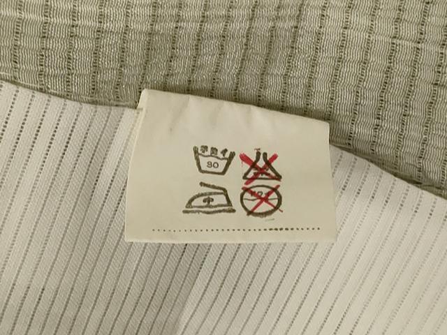 平和屋着物＊夏物　小紋　絽縮緬　丸文　洗える着物　AABL6608jd