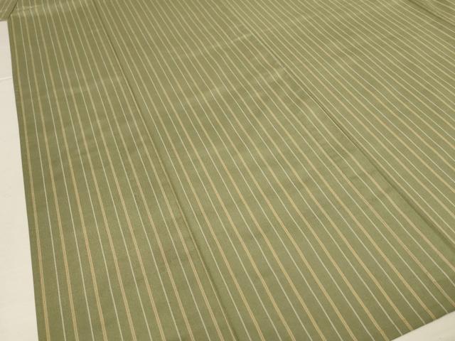平和屋着物＊夏物　本場縞大島紬　夏大島　縞　証紙付き　正絹　逸品　AABL6611jd