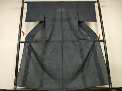 平和屋着物＊夏物　本場大島紬　夏大島　貝　正絹　逸品　AABL6617jd