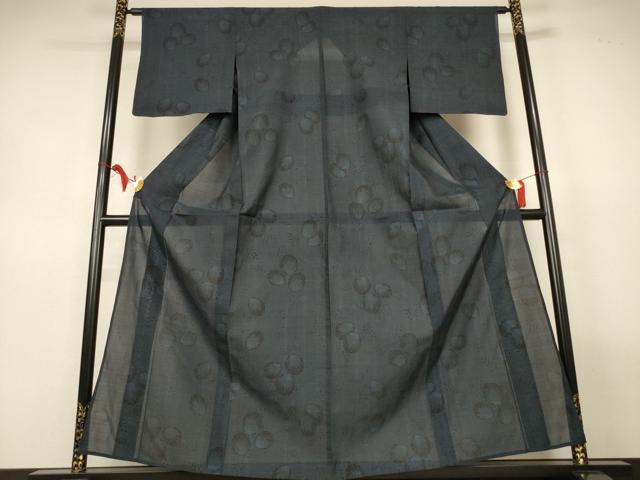 平和屋着物＊夏物　本場大島紬　夏大島　貝　正絹　逸品　AABL6617jd