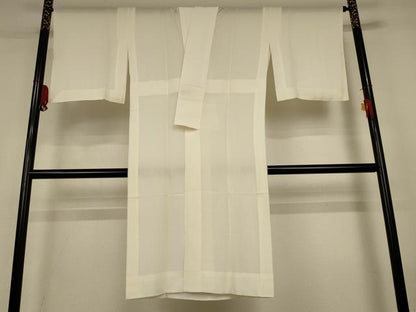 平和屋着物＊夏物　長襦袢　絽　鳥の子色　正絹　逸品　AABL6622jd