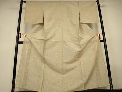 平和屋着物＊夏物　紗紬　幾何学文様　正絹　逸品　AABL6623jd