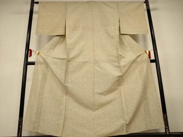 平和屋着物＊夏物　紗紬　幾何学文様　正絹　逸品　AABL6623jd