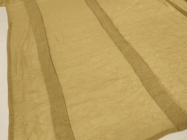 平和屋着物＊夏物　色無地　紗　桑染色　洗える着物　AABL6628jd
