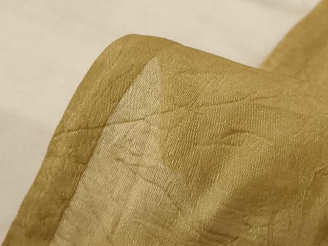 平和屋着物＊夏物　色無地　紗　桑染色　洗える着物　AABL6628jd
