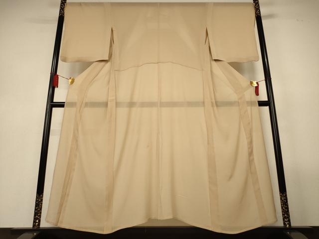 平和屋着物＊夏物　色無地　紗　香色　正絹　逸品　AABL6630jd