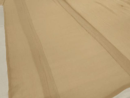 平和屋着物＊夏物　色無地　紗　香色　正絹　逸品　AABL6630jd