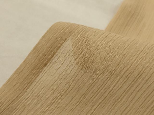平和屋着物＊夏物　色無地　紗　香色　正絹　逸品　AABL6630jd