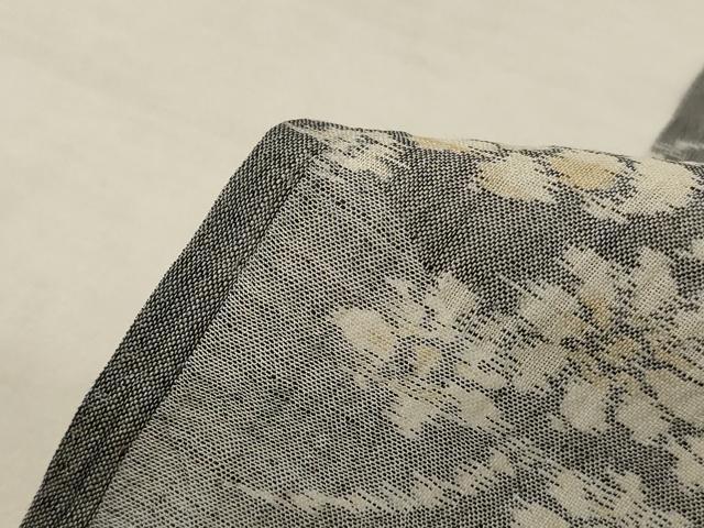 平和屋着物＊夏物　本場小千谷ちぢみ　風景文　麻　逸品　AABL6631jd