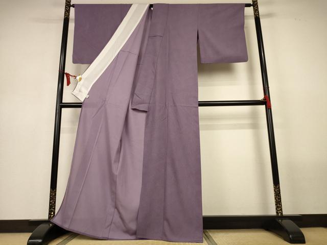 平和屋着物＊夏物　江戸小紋　彫士：住田双光・染士：服部光擴　絽　鮫小紋柄　そごう百貨店扱い　正絹　逸品　AABL6641jd