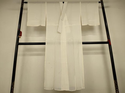 平和屋着物＊夏物　長襦袢　絽　鳥の子色　正絹　逸品　AABL6642jd