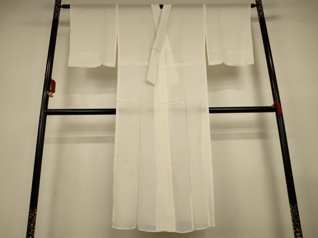 平和屋着物＊夏物　長襦袢　絽　鳥の子色　正絹　逸品　AABL6642jd