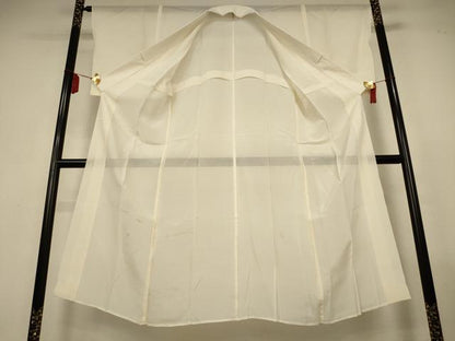 平和屋着物＊夏物　長襦袢　絽　鳥の子色　正絹　逸品　AABL6642jd