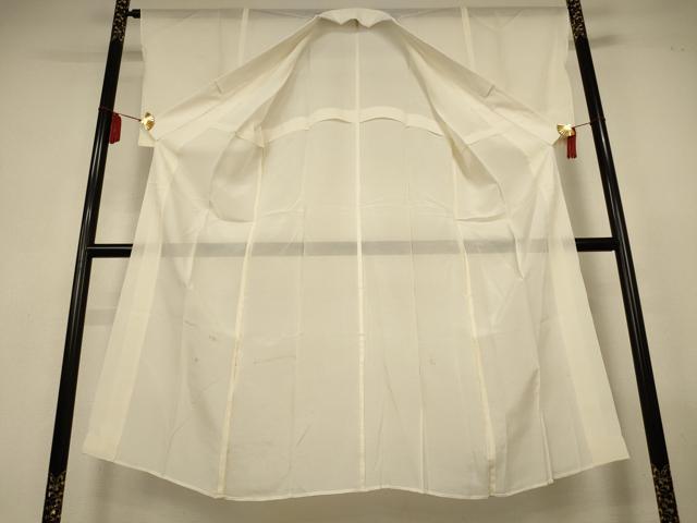 平和屋着物＊夏物　長襦袢　絽　鳥の子色　正絹　逸品　AABL6642jd