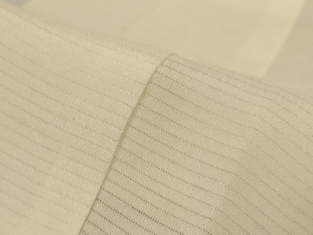 平和屋着物＊夏物　長襦袢　絽　鳥の子色　正絹　逸品　AABL6642jd