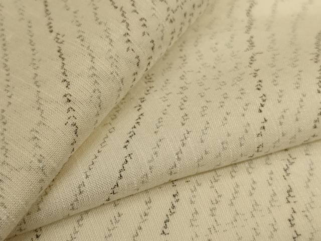 平和屋着物＊夏物　紗紬　よろけ縞　正絹　逸品　AABL6645jd