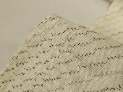 平和屋着物＊夏物　紗紬　よろけ縞　正絹　逸品　AABL6645jd