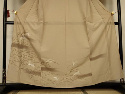 平和屋着物＊夏物　訪問着　絽　刺繍　薄　暈し染め　金彩　正絹　逸品　AABL6647jd