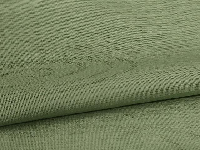平和屋着物●夏物　色無地　変わり絽　流水紋紗　山葵色　正絹　逸品　AABL6650jd