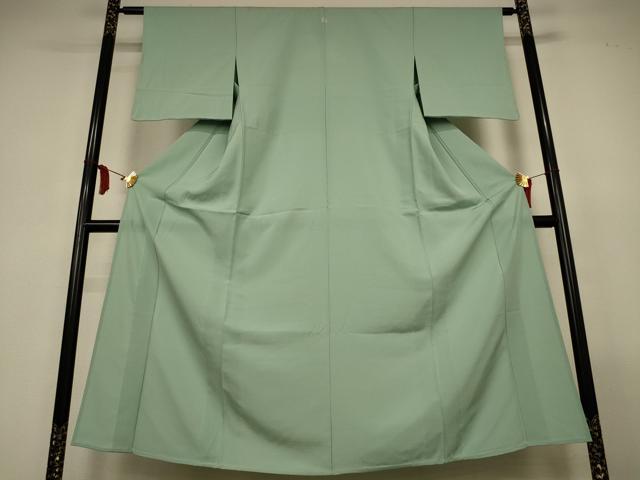 平和屋着物●夏物　色無地　絽　裏葉柳色　正絹　逸品　AABL6652jd
