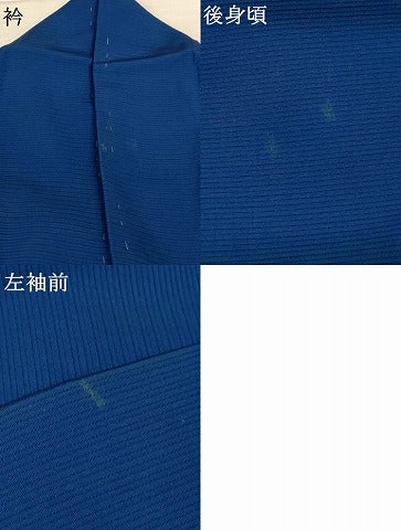 平和屋着物＊夏物　色無地　絽　青藍色　正絹　逸品　未使用　AABL6654jd