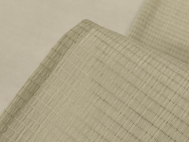 平和屋着物＊夏物　小紋　絽縮緬　短冊花文　洗える着物　AABL6665jd