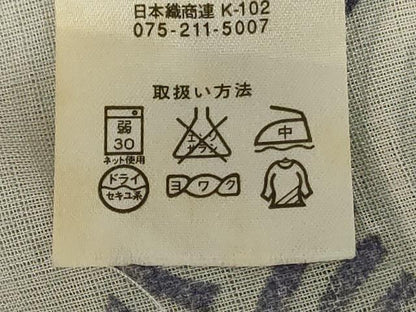平和屋着物＊夏物　小紋　紗　青海波　洗える着物　AABL6668jd