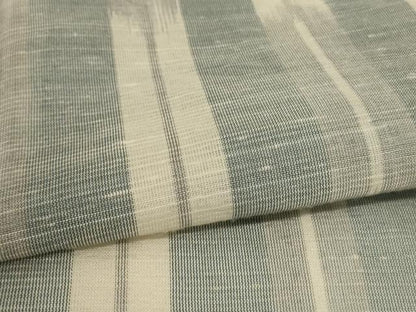 平和屋着物＊夏物　紗紬　変わり縞　正絹　逸品　AABL6670jd