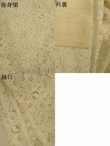 平和屋着物＊夏物　長襦袢　総レース　花尽くし　白色　AABL6683jd