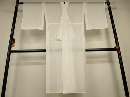 平和屋着物＊夏物　長襦袢　絽　白色　洗える着物　AABL6691jd