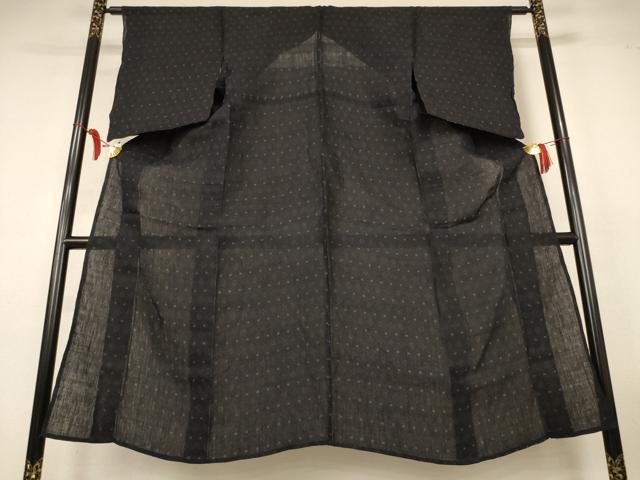 平和屋着物＊夏物　上布　絣柄　麻　逸品　AABL6701jd