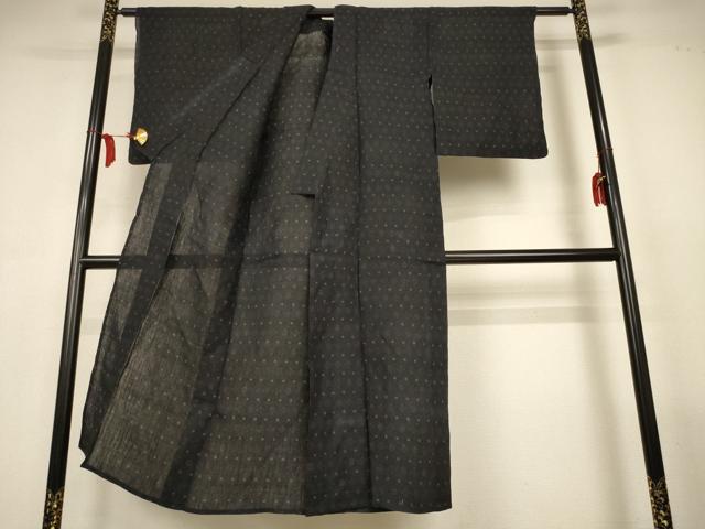 平和屋着物＊夏物　上布　絣柄　麻　逸品　AABL6701jd
