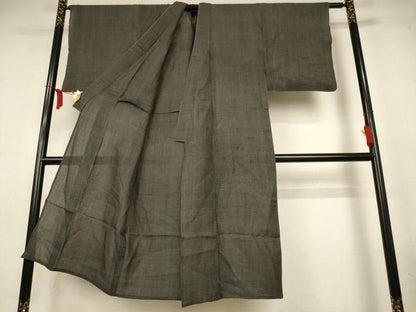 平和屋着物＊夏物　男性　上布　総詰め　麻　逸品　AABL6705jd