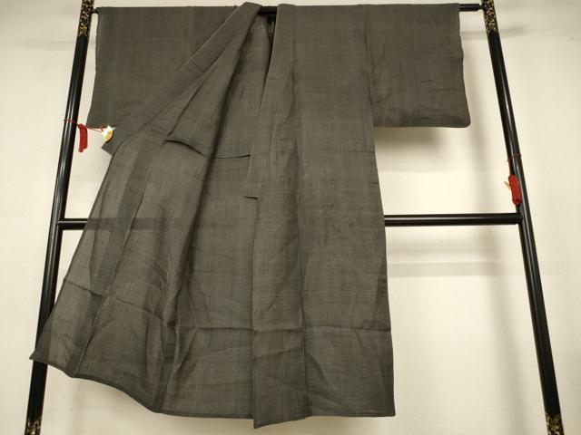 平和屋着物＊夏物　男性　上布　総詰め　麻　逸品　AABL6705jd