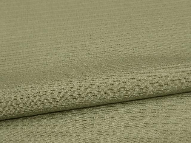 平和屋着物＊夏物　色無地　絽縮緬　柳茶色　正絹　逸品　AABL6715jd
