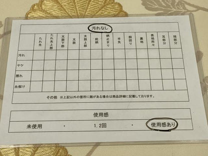 平和屋着物◎六通柄　本袋帯　菊唐草文　金銀糸　正絹　逸品　AABL6722ou