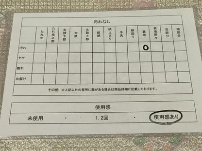 平和屋着物◎六通柄袋帯　洋花文　銀糸　正絹　逸品　AABL6730ou