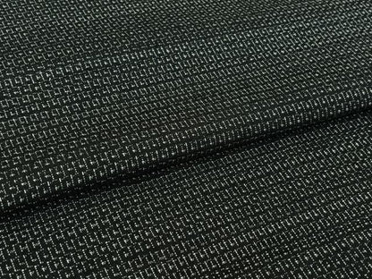 平和屋着物▽上質な紬　単衣　100亀甲　総詰め　黒地　正絹　逸品　AABL6762jh