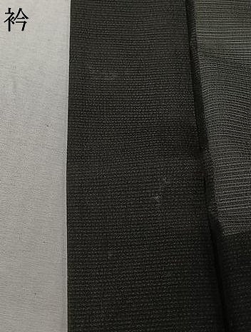 平和屋着物▽長羽織　スリーシーズン　春夏秋　塵除け　黒地　正絹　逸品　AABL6771jh