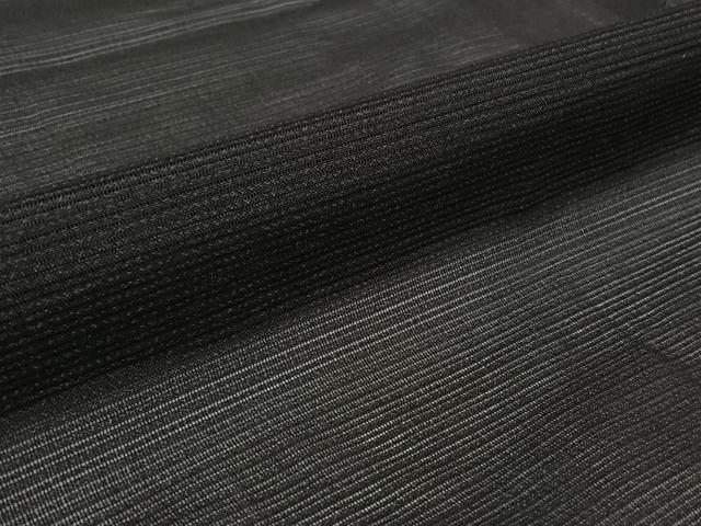 平和屋着物▽長羽織　スリーシーズン　春夏秋　塵除け　黒地　正絹　逸品　AABL6771jh